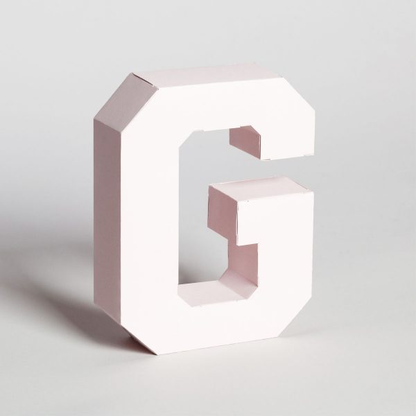 Papertype decorative wall letters