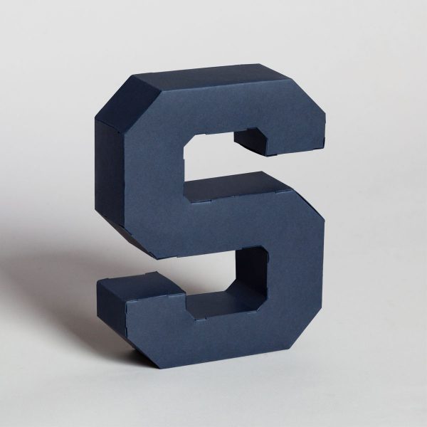 Papertype lettere tridimensionali