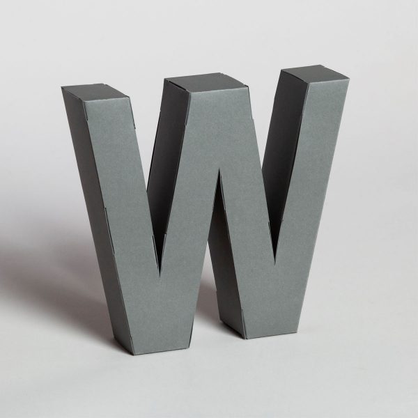 Papertype lettere tridimensionali da muro